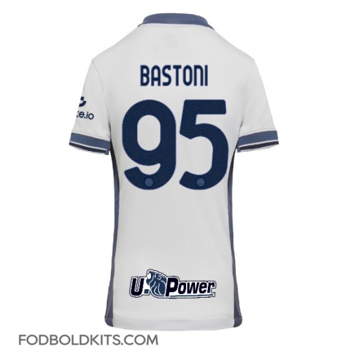 Inter Milan Alessandro Bastoni #95 Udebanetrøje Dame 2024-25 Kortærmet